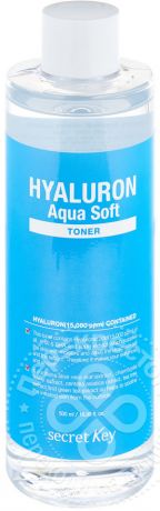 Тоник для лица Secret Key Hyaluron Aqua Soft 500мл