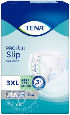 Подгузники для взрослых Tena Slip Bariatric Super 3XL 8шт