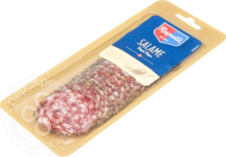 Колбаса Rapelli Salame сыровяленая с черным перцем Pave Pepe нарезка 80г