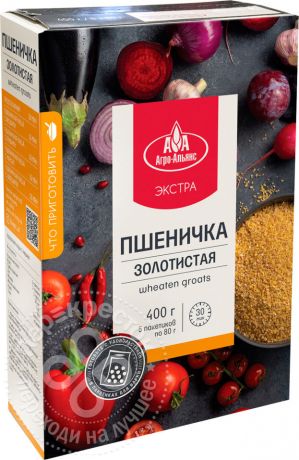 Крупа Агро-Альянс Пшеничка золотистая Экстра 5пак*80г