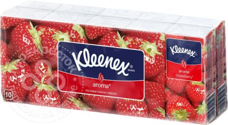 Носовые платки Kleenex Клубника 10*10шт