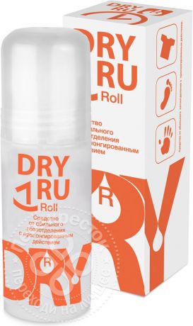 Средство для ног Dry Ru Roll от обильного потоотделения 50мл