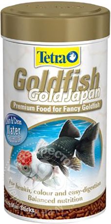 Корм для рыб Tetra Goldfisch Gold Japan от перевертывания золотых рыбок 250мл