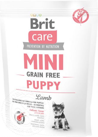 Сухой корм для собак Brit Care Ягненок для щенков маленьких пород 400г