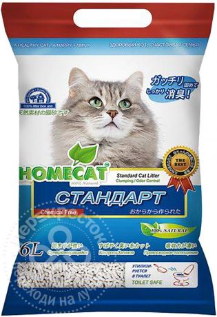 Наполнитель для кошачьего туалета Homecat Стандарт 6л