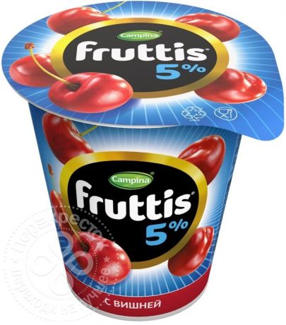 Продукт йогуртный Fruttis Сливочное лакомство вишня 5% 290г