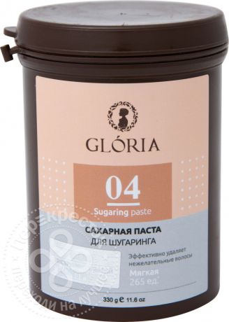 Сахарная паста Gloria для депиляции мягкая 330г