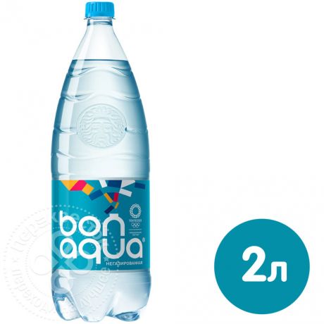 Вода Bonaqua питьевая негазированная 2л (упаковка 6 шт.)