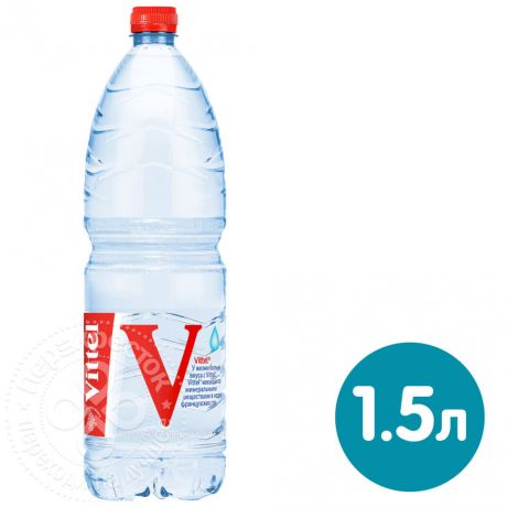 Вода Vittel минеральная столовая негазированная 1.5л (упаковка 6 шт.)