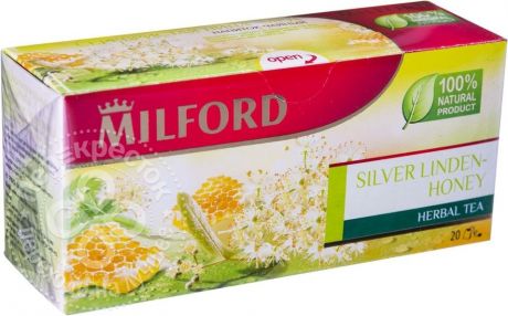 Чай травяной Milford Silver Linden-Honey 20 пак (упаковка 3 шт.)