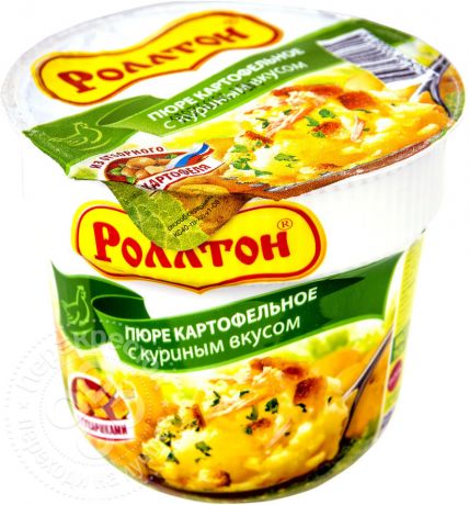 Пюре Роллтон картофельное с куриным вкусом 40г (упаковка 12 шт.)