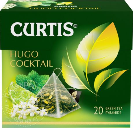 Чай зеленый Curtis Hugo Cocktail 20 пак (упаковка 3 шт.)