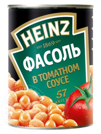 Фасоль Heinz в томатном соусе 415г (упаковка 6 шт.)