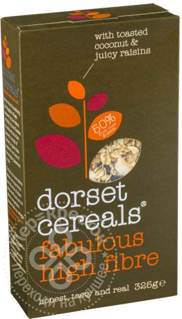 Мюсли Dorset Cereals Многозерновые Супер Хай Файбр 325г (упаковка 6 шт.)