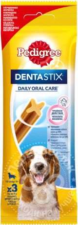 Лакомство для собак Pedigree Dentastix для ухода за зубами 77г (упаковка 6 шт.)