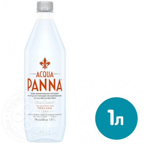 Вода Acqua Panna минеральная негазированная 1л (упаковка 6 шт.)