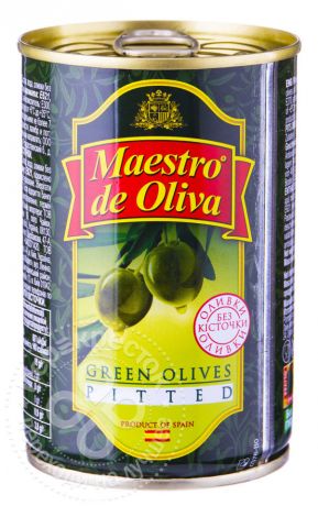 Оливки Maestro de Oliva без косточки 300г (упаковка 6 шт.)