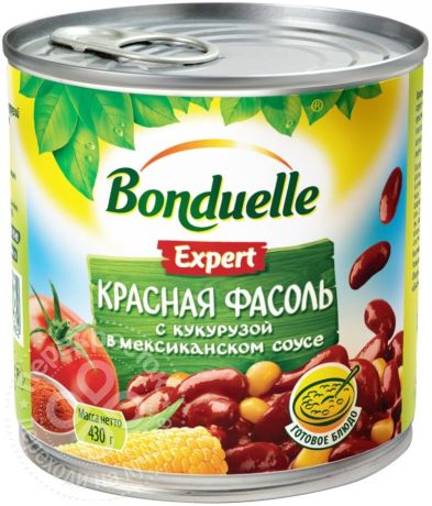 Фасоль Bonduelle Expert Красная с кукурузой в мексиканском соусе 430г (упаковка 6 шт.)