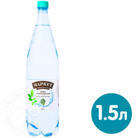 Вода Маркет Перекресток питьевая негазированная 1.5л (упаковка 6 шт.)