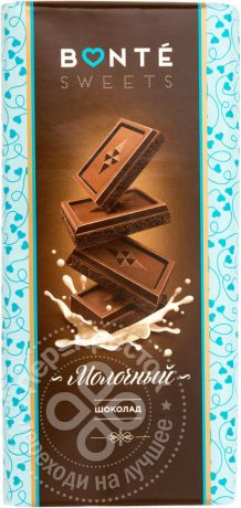Шоколад Bonte Sweets Молочный 90г (упаковка 6 шт.)