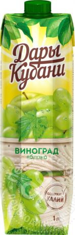Нектар Дары Кубани Виноград-яблоко 1л (упаковка 6 шт.)