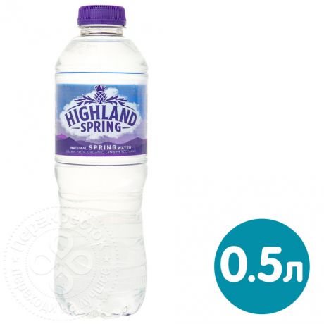 Вода Highland Spring минеральная негазированная 500мл (упаковка 24 шт.)