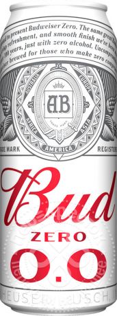 Пиво Bud безалкогольное 0.5% 0.45л (упаковка 12 шт.)