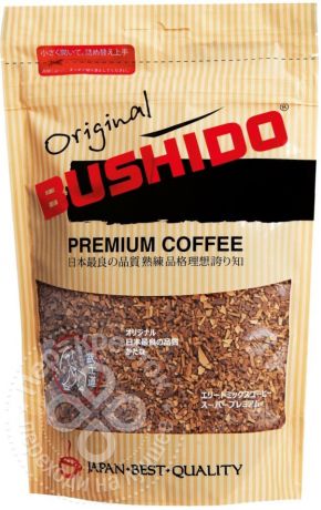 Кофе растворимый Bushido Original 75г (упаковка 3 шт.)