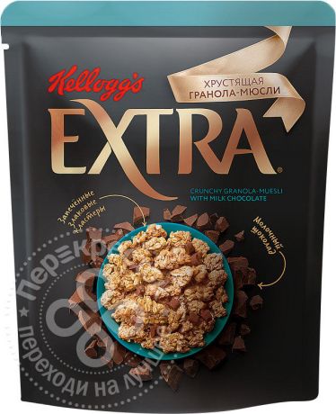 Гранола-мюсли Extra с молочным шоколадом 300г (упаковка 6 шт.)
