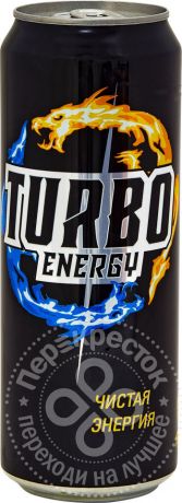 Напиток Turbo Energy энергетический 0.45 (упаковка 12 шт.)