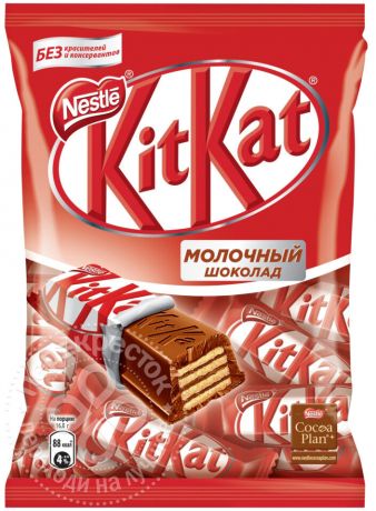 Шоколад KitKat Молочный с хрустящей вафлей 169г (упаковка 12 шт.)