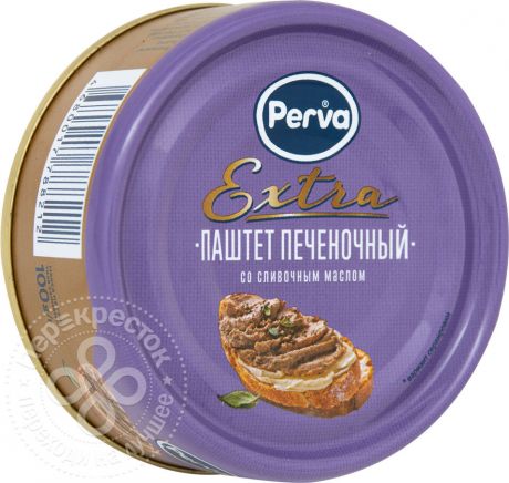 Паштет Perva Extra печеночный со сливочным маслом 100г (упаковка 6 шт.)