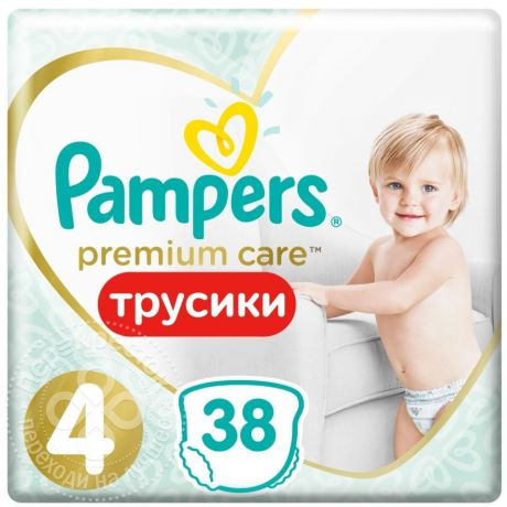 Подгузники-трусики Pampers Premium Care Pants №4 9-15кг 38шт (упаковка 3 шт.)