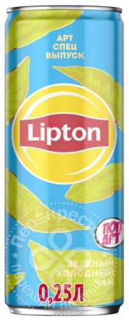 Чай зеленый Lipton Ice Tea 250мл (упаковка 12 шт.)