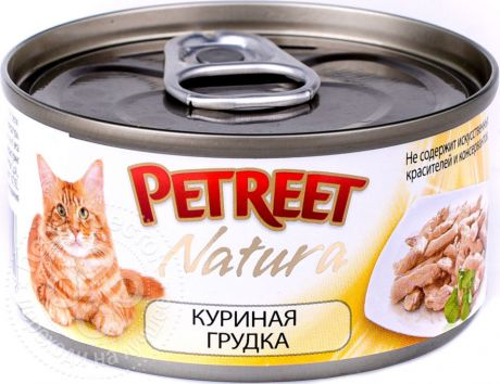 Корм для кошек Petreet Куриная грудка 70г (упаковка 12 шт.)