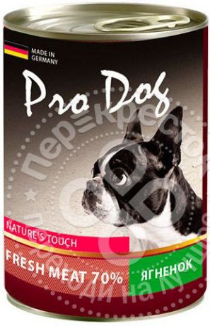 Корм для собак Pro Dog Ягненок 400г (упаковка 6 шт.)