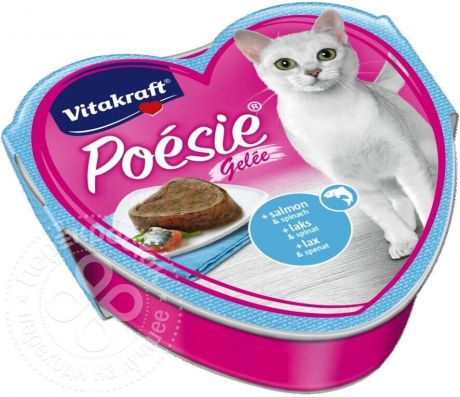 Корм для кошек Vitakraft с лососем и шпинатом 85г (упаковка 12 шт.)
