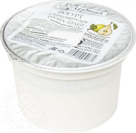 Йогурт ВкусВилл Груша-злаки 2.5% 200г (упаковка 6 шт.)