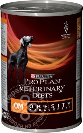 Корм для собак Pro Plan Veterinary Diets OM при ожирении 400г (упаковка 6 шт.)