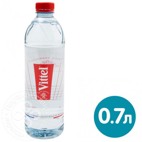 Вода Vittel минеральная природная столовая 700мл (упаковка 12 шт.)