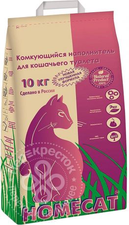 Наполнитель для кошачьего туалета Homecat 10кг (упаковка 2 шт.)