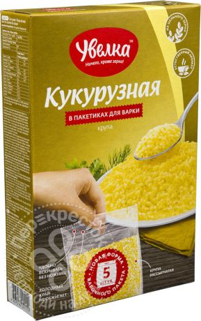 Крупа Увелка Кукурузная 5пак*80г (упаковка 6 шт.)