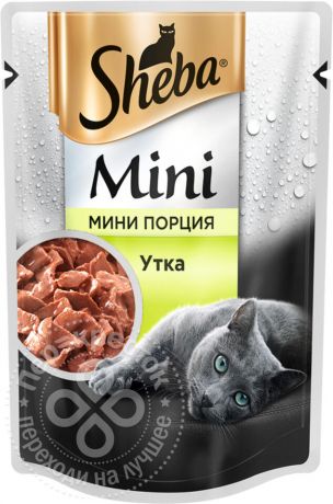 Корм для кошек Sheba с Уткой 50г (упаковка 33 шт.)