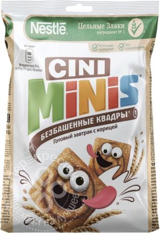 Готовый завтрак Nestle Cini Minis Безбашенные квадры с корицей 250г (упаковка 6 шт.)