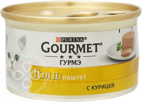 Корм для кошек Gourmet Gold Паштет с курицей 85г (упаковка 5 шт.)