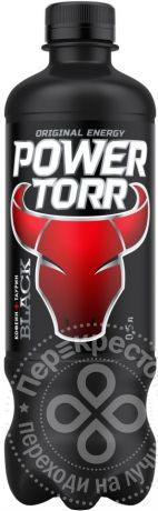 Напиток Power Torr Black энергетический 500мл (упаковка 12 шт.)