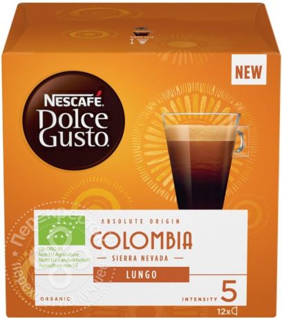 Кофе в капсулах Nescafe Dolce Gusto Lungo Colombia 12шт (упаковка 3 шт.)