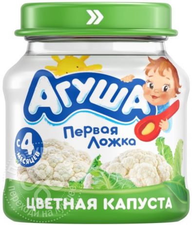 Пюре Агуша Цветная капуста 80г (упаковка 6 шт.)