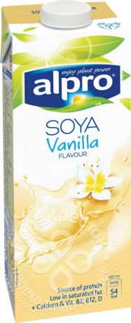 Напиток соевый Alpro Soya Ваниль 1.8% 1л (упаковка 8 шт.)