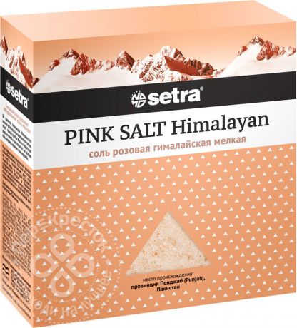 Соль Setra Розовая гималайская мелкая 500г